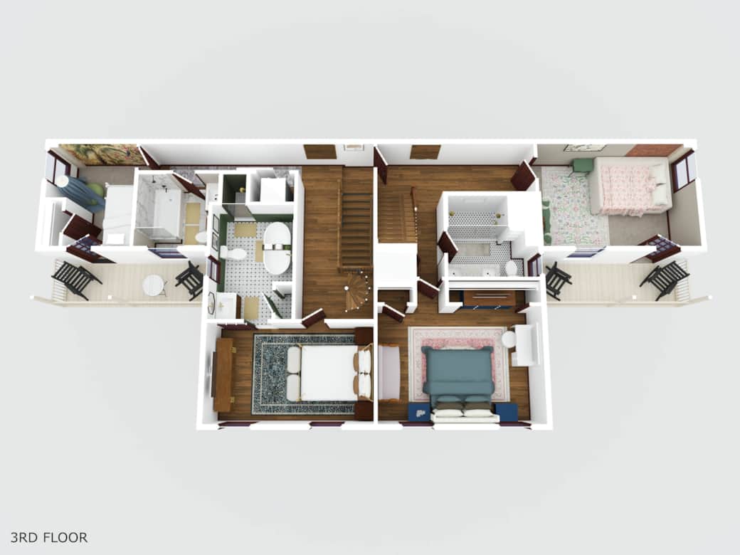 2nd Floor and Balconies 2nd Floor and Balconies