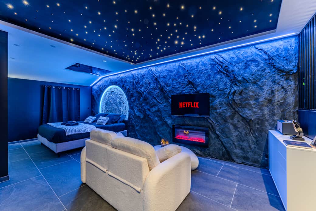 Le coin salon et chambre