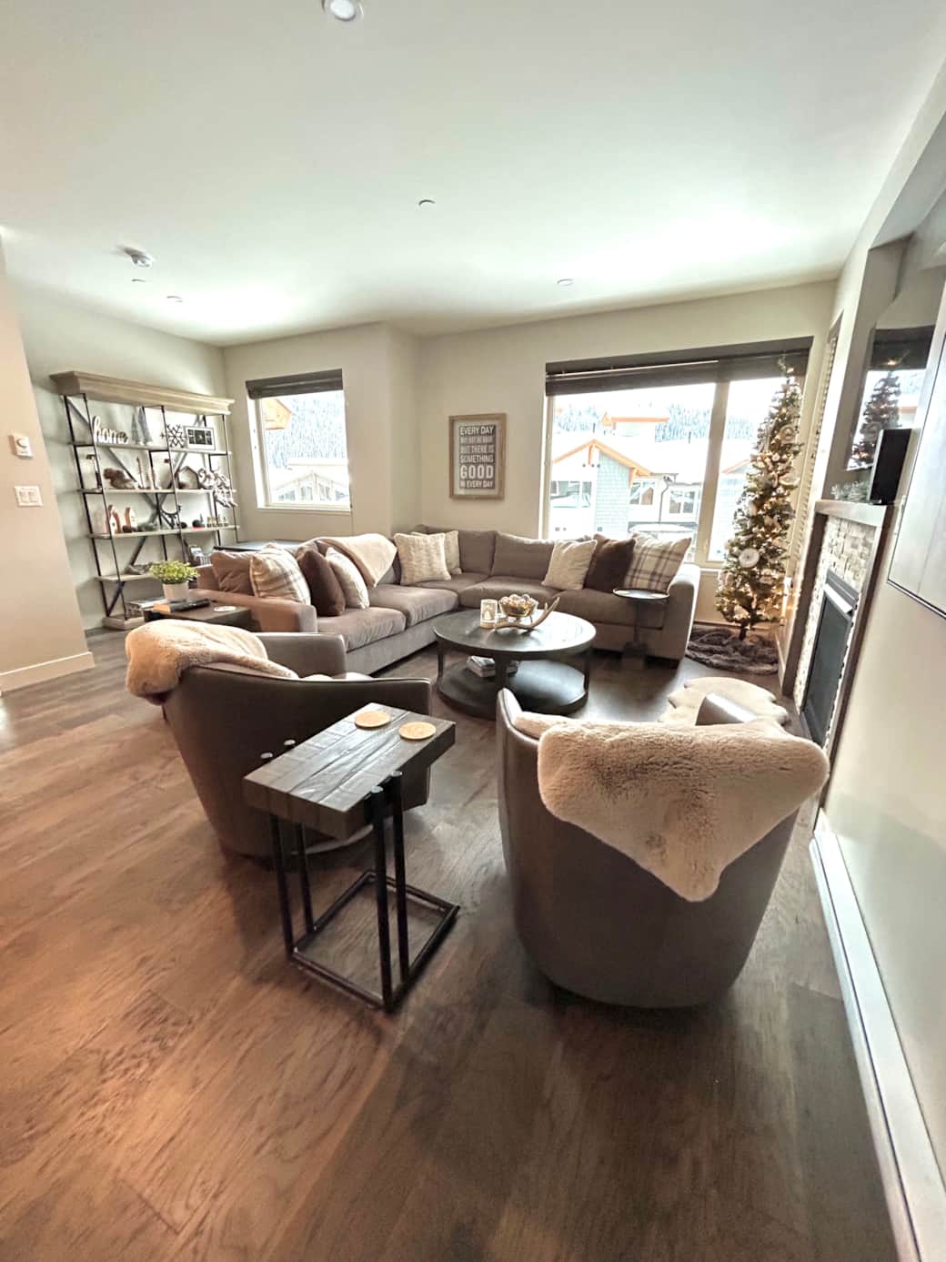 Seating for many on the down-filled sectional