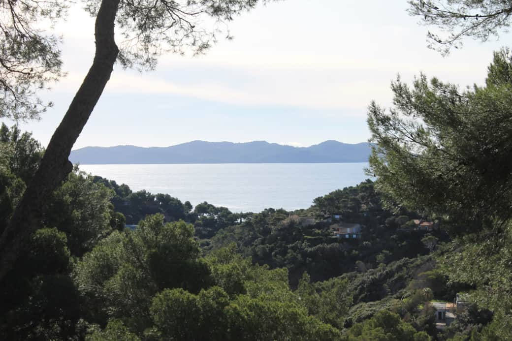 R+1: vue mer depuis la terrasse