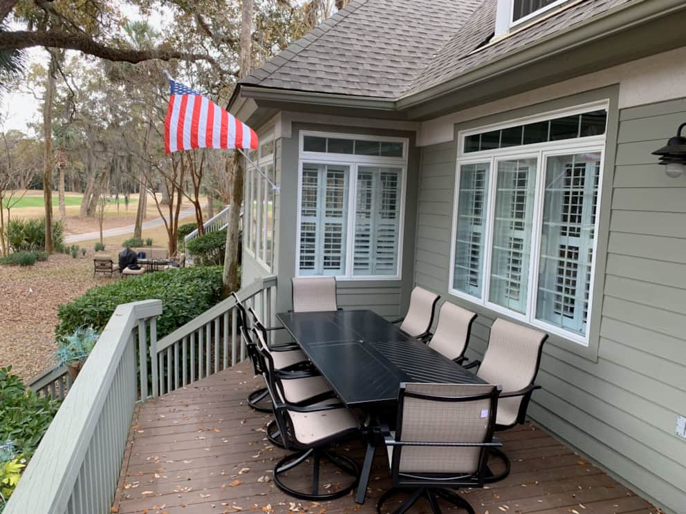 On the deck