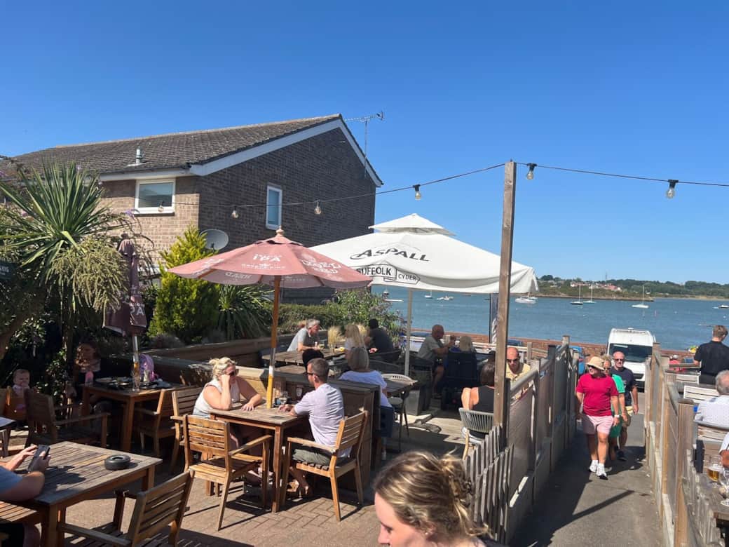 The Crown pub next door