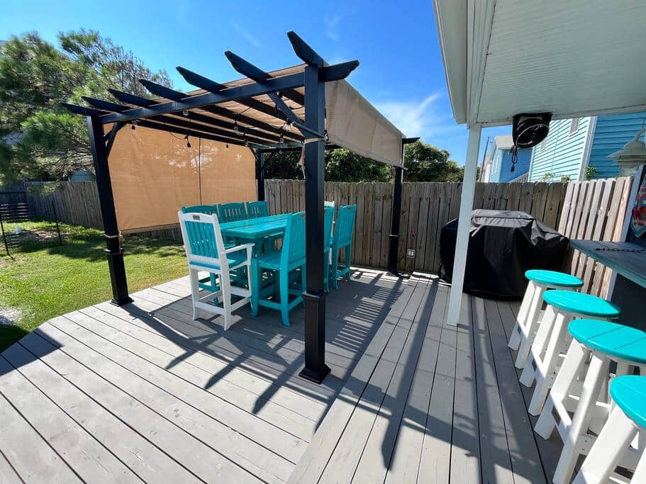 Outdoor backyard patio