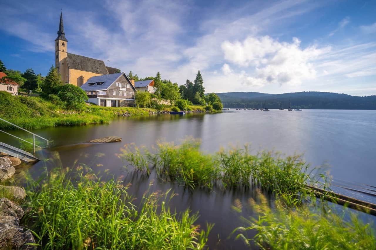 Marvelous church view apartment 8 - Jezerka Lipno