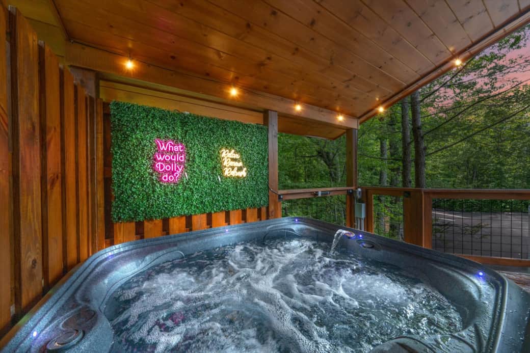A hot tub space so tranquil and serene you may not want to leave A hot tub space so tranquil and serene you may not want to leave