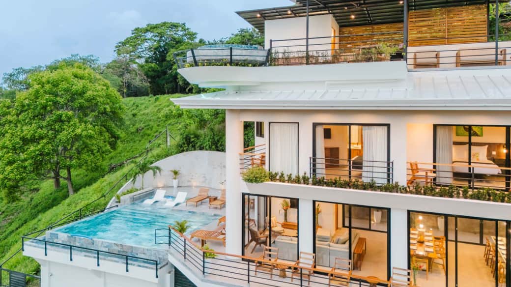 Expansive architecture blending nature, luxury, and panoramic views