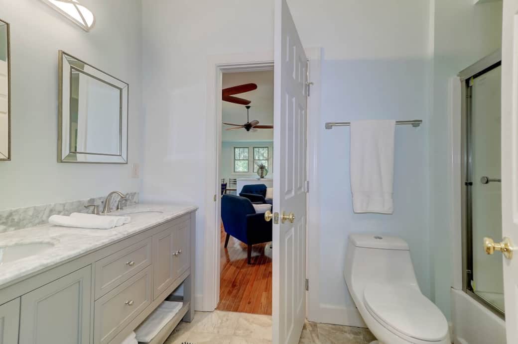 Bathroom with double sinks