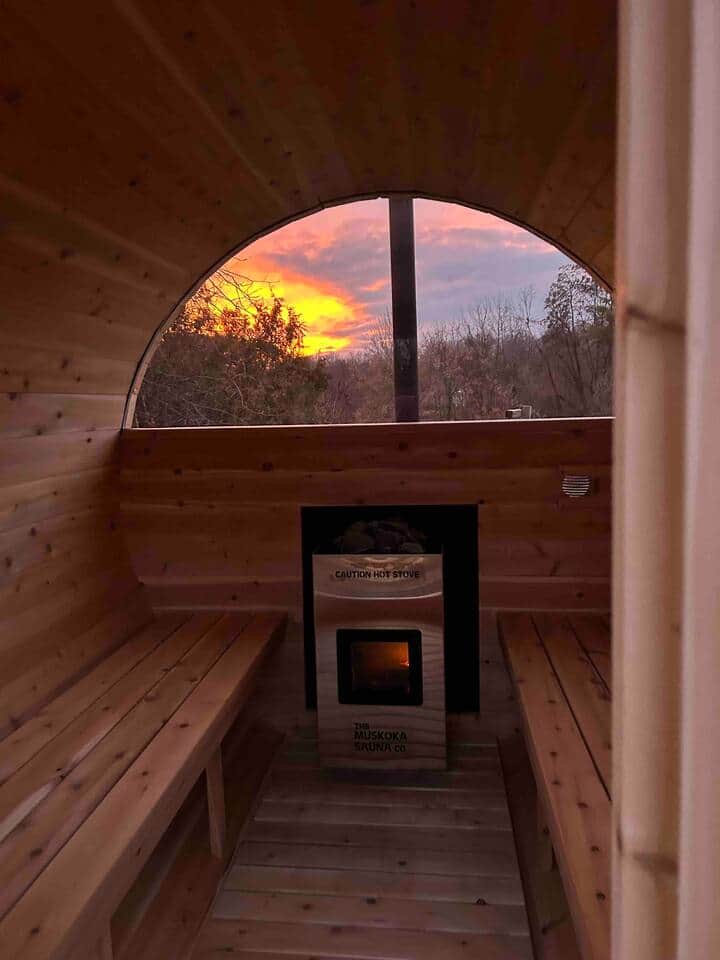 Brand New Wood Fired Barrel Sauna 