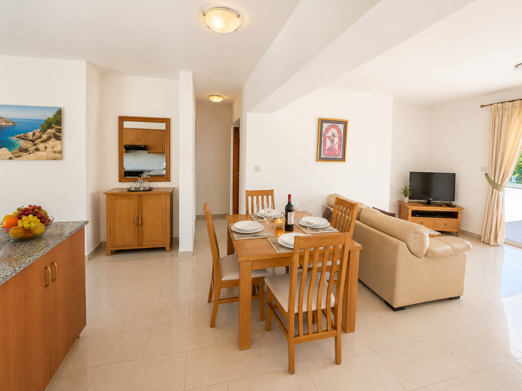 Open plan living area
