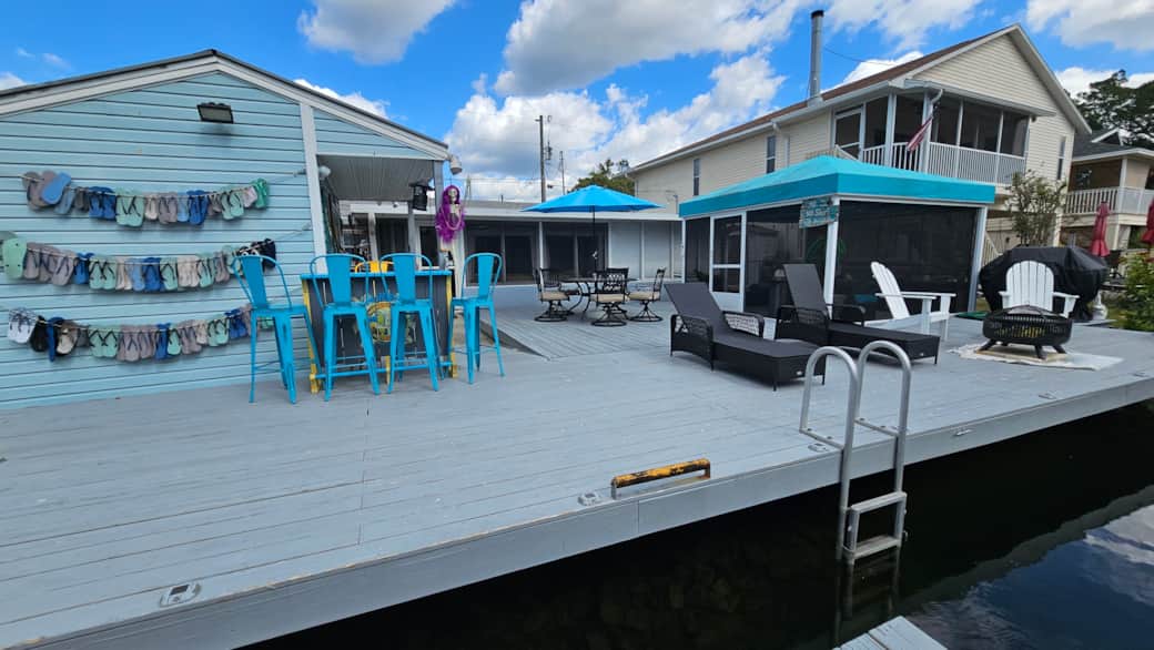 Sip, dine, and unwind with your own Margaritaville-style bar and patio dining.