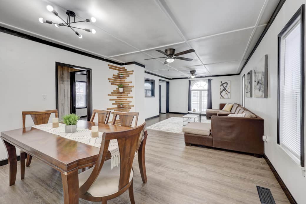 Our open concept living space is perfect for enjoying company. Our open concept living space is perfect for enjoying company.