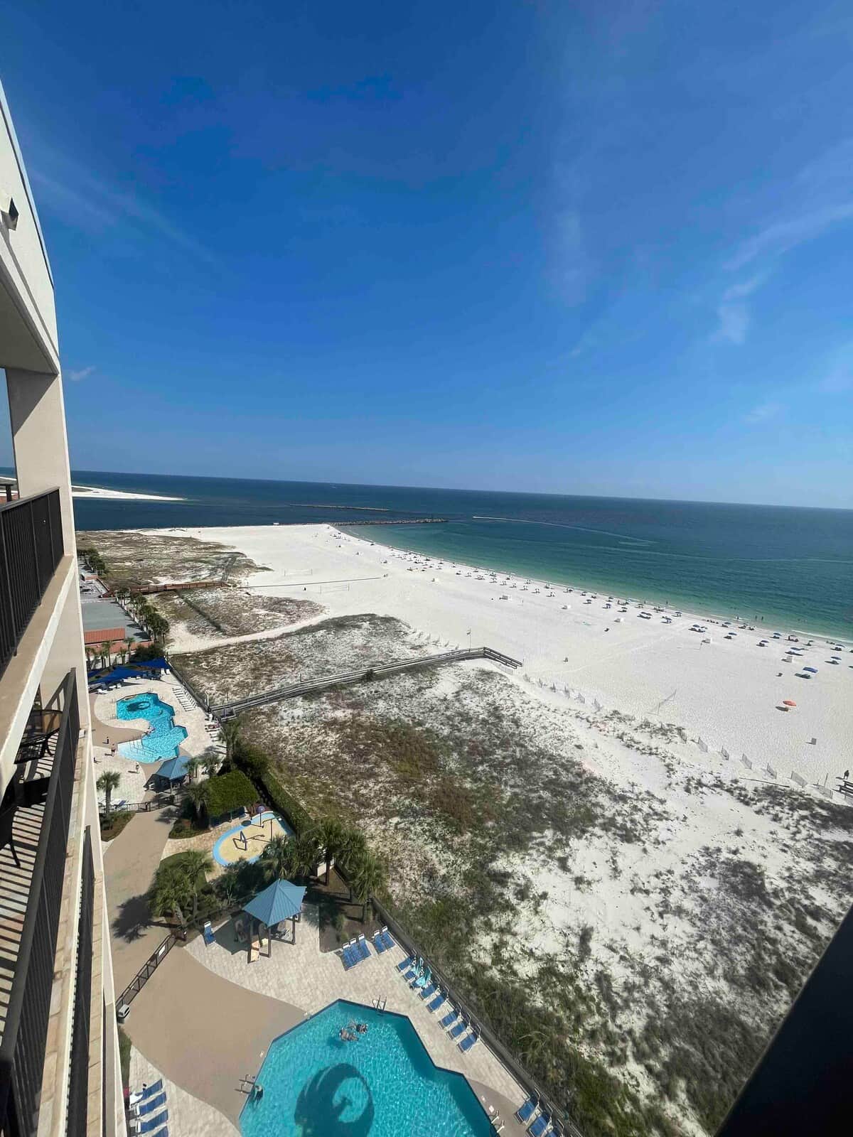 Actual view of Perdido Pass from balcony! 