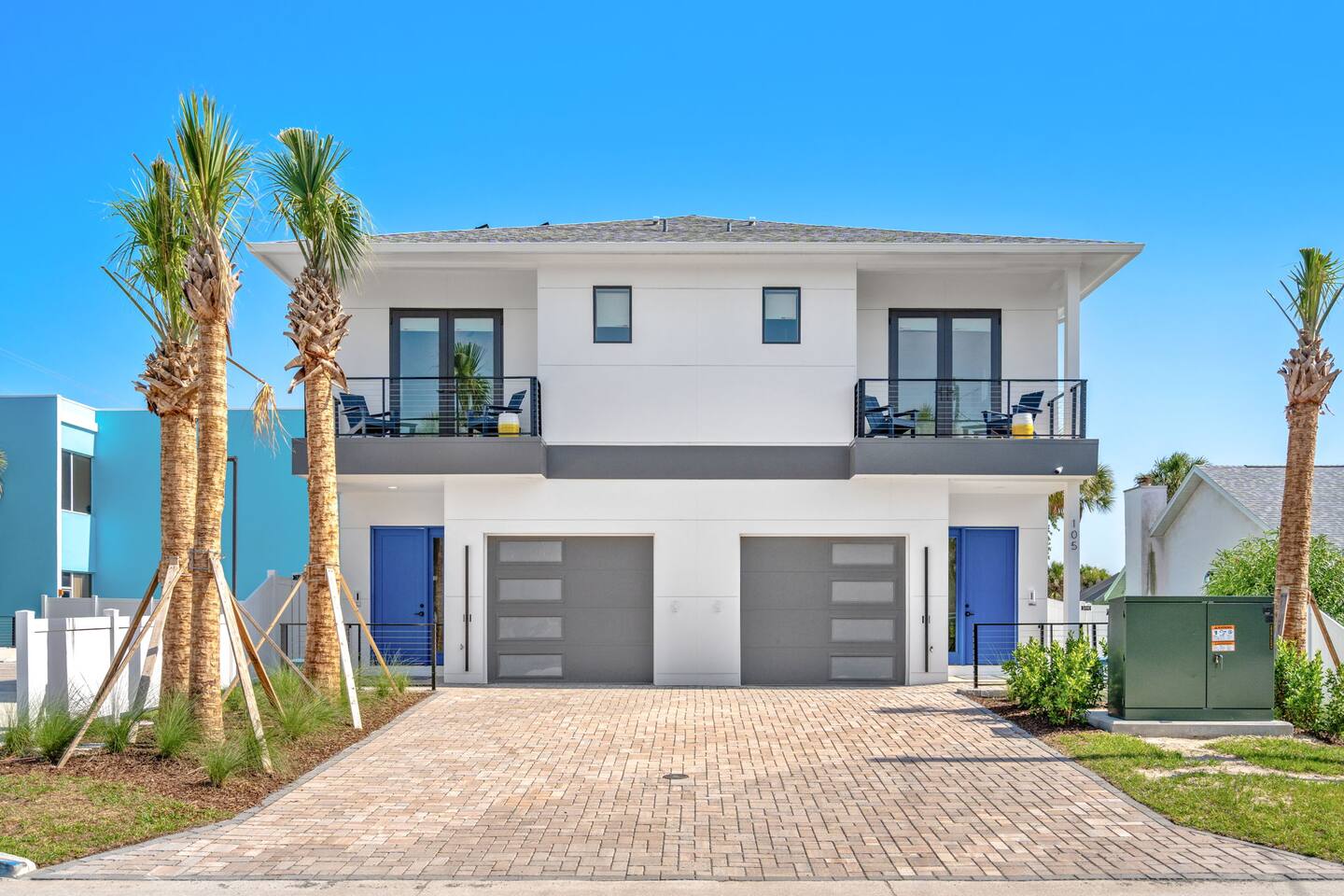 Spacious exterior with a double garage for added convenience.