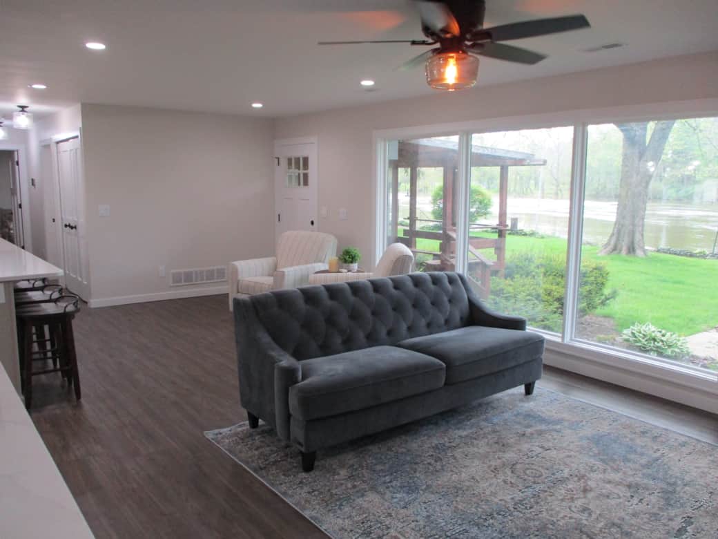 Living Room Overlooking the River