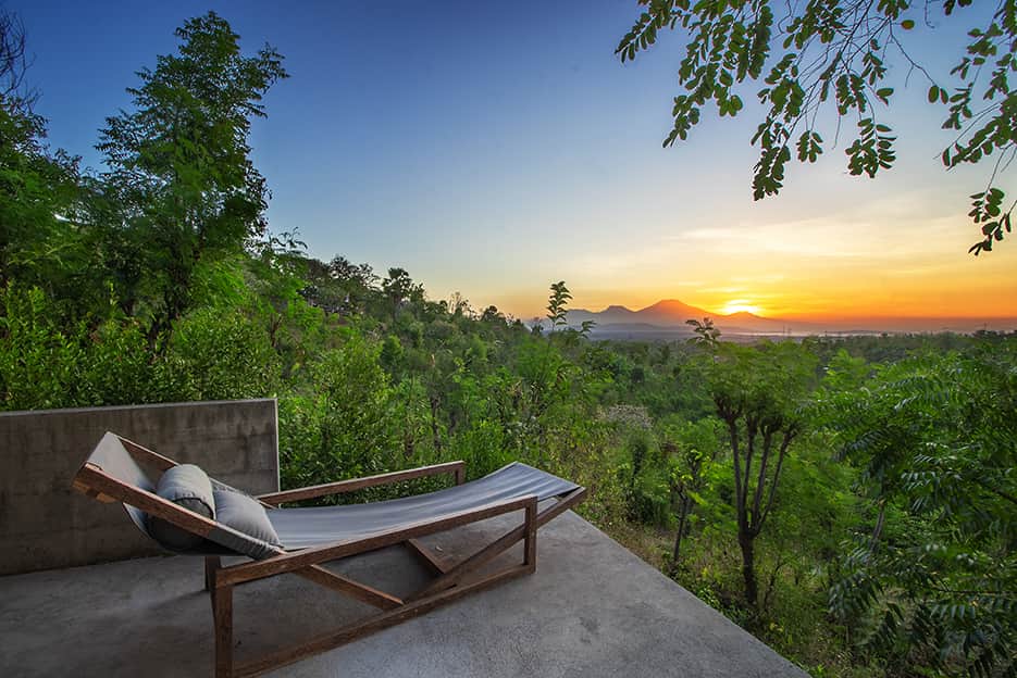 Sunset volcano views
