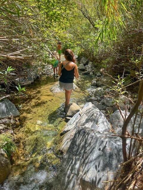 Barranco Blanco with clear water and natural pools