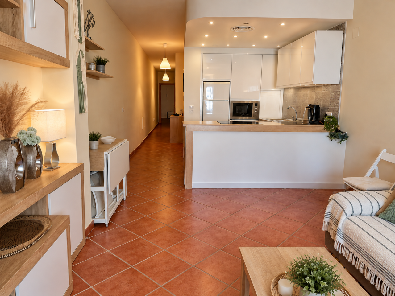 Lounge facing kitchen