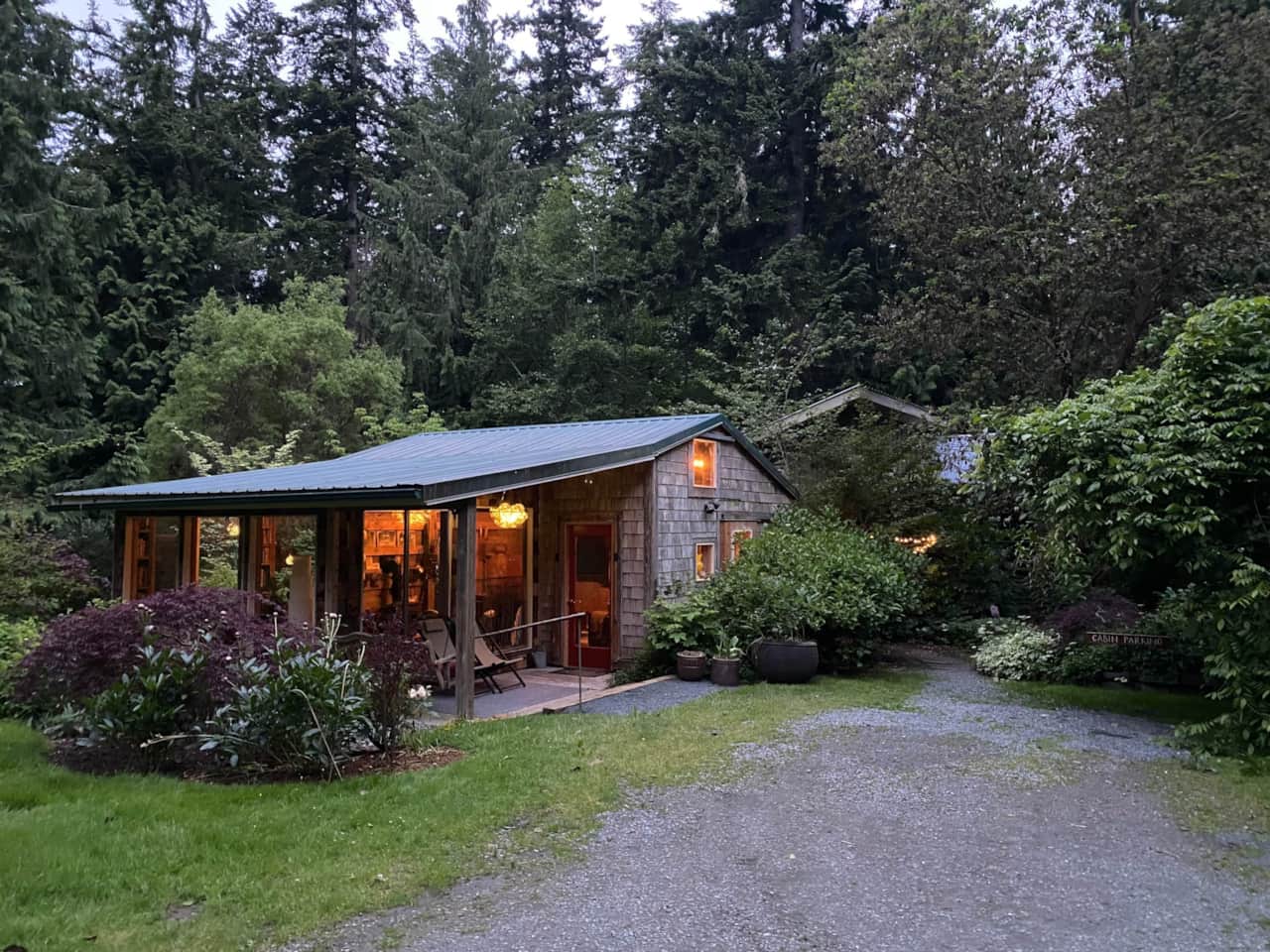 Thte Goat Barn, tucked into the garden