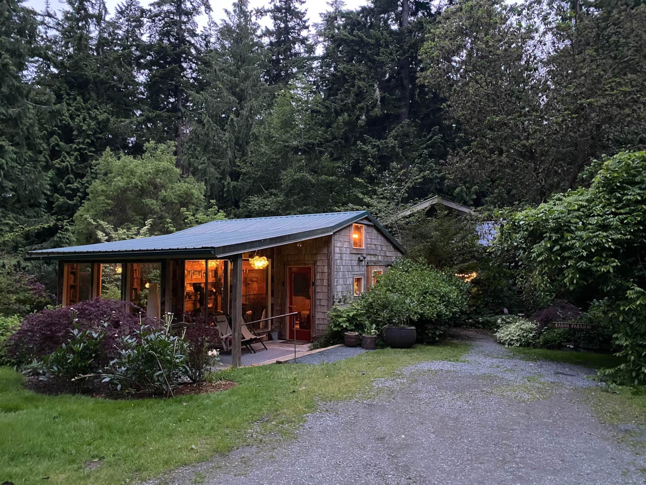 Thte Goat Barn, tucked into the garden