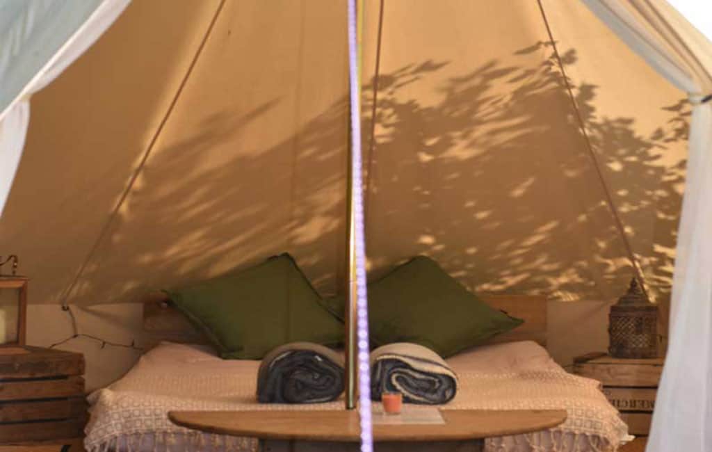 Interior tent glamping Interior tent glamping
