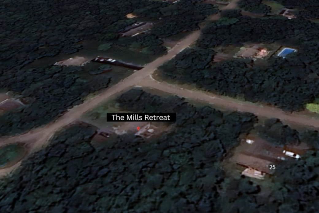 Aerial view of The Mills Retreat showing our peaceful Cape Cod neighborhood, surrounded by nature and just short drive from local beaches. Aerial view of The Mills Retreat showing our peaceful Cape Cod neighborhood, surrounded by nature and just short drive from local beaches.