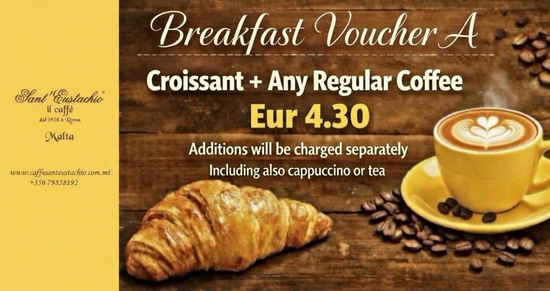 Breakfast Voucher Option 1