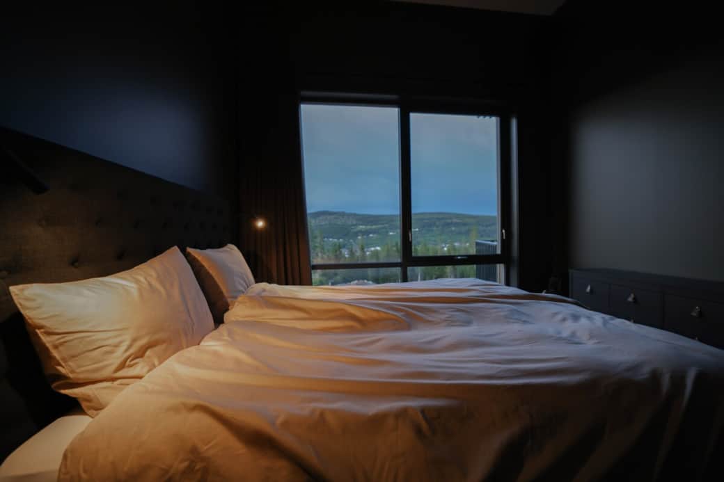 Utsikt fra hovedsoverom.