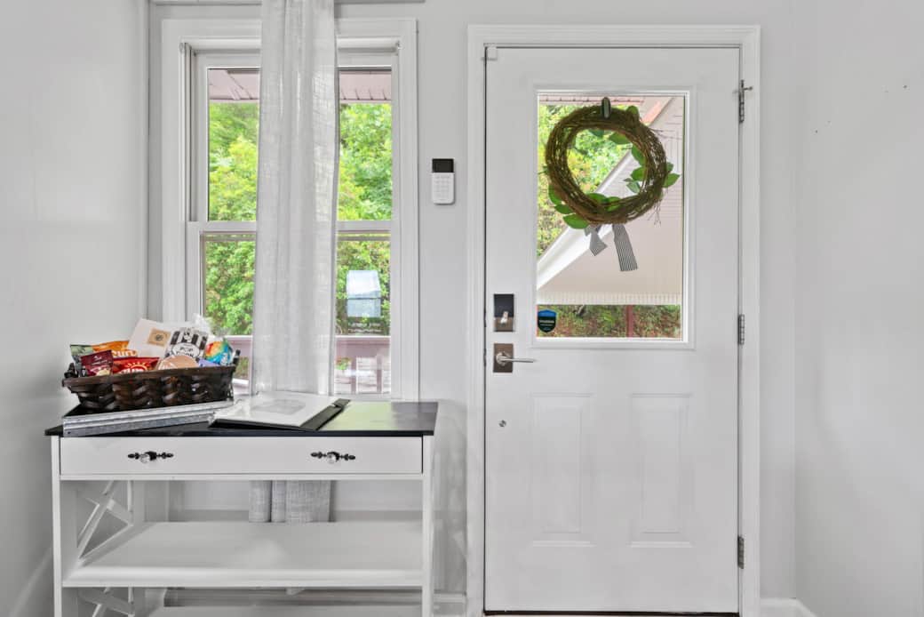 Entryway and Welcome Basket 