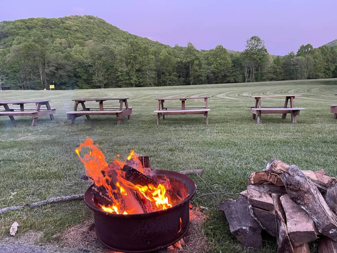 Kennedy creek fire pit and tables