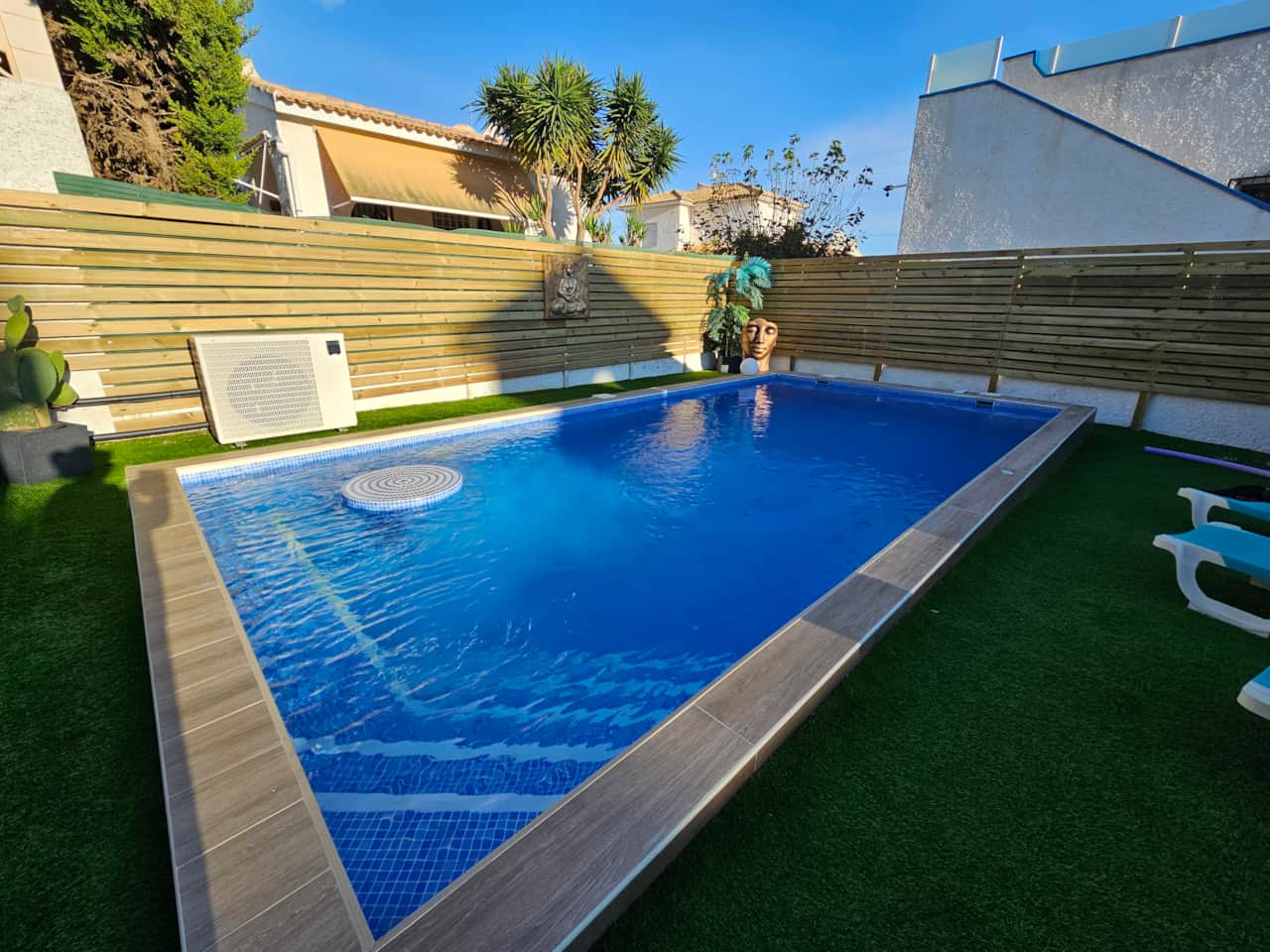 Private heated pool