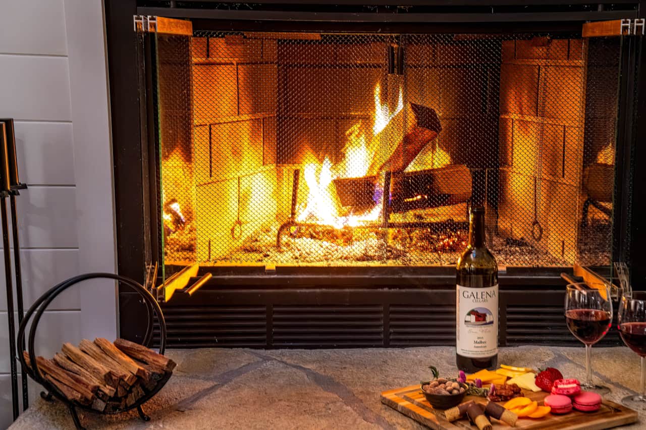 Wood Burning Fireplace
