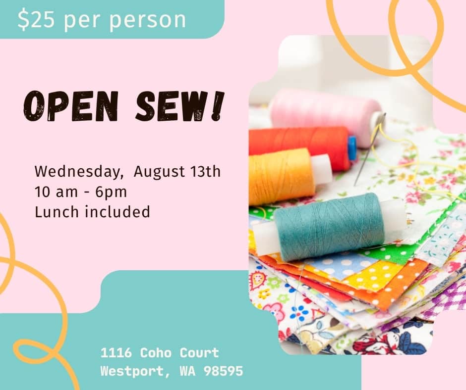 August Open Sew