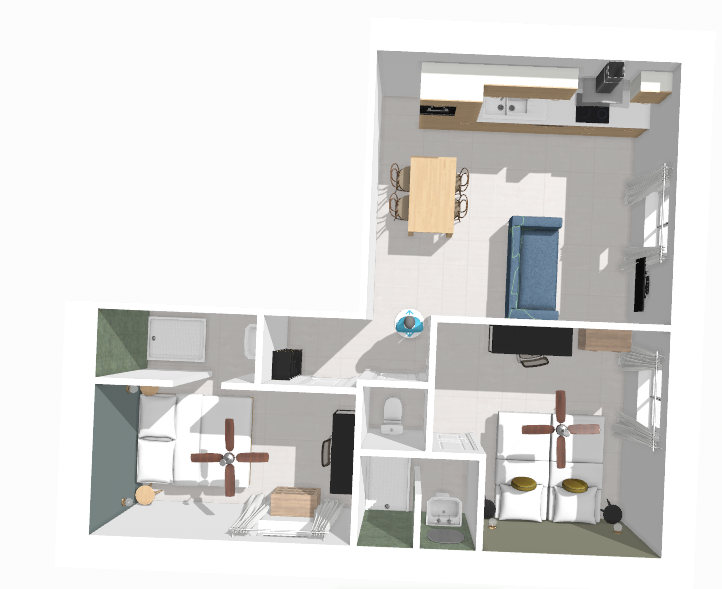 3D apartment plan