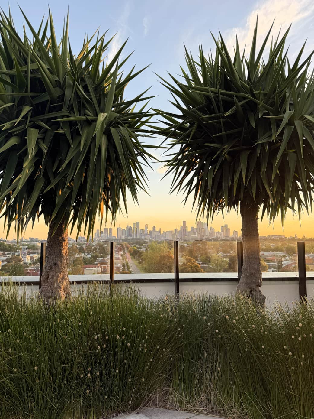 Melbourne's skyline from rooftop Melbourne's skyline from rooftop