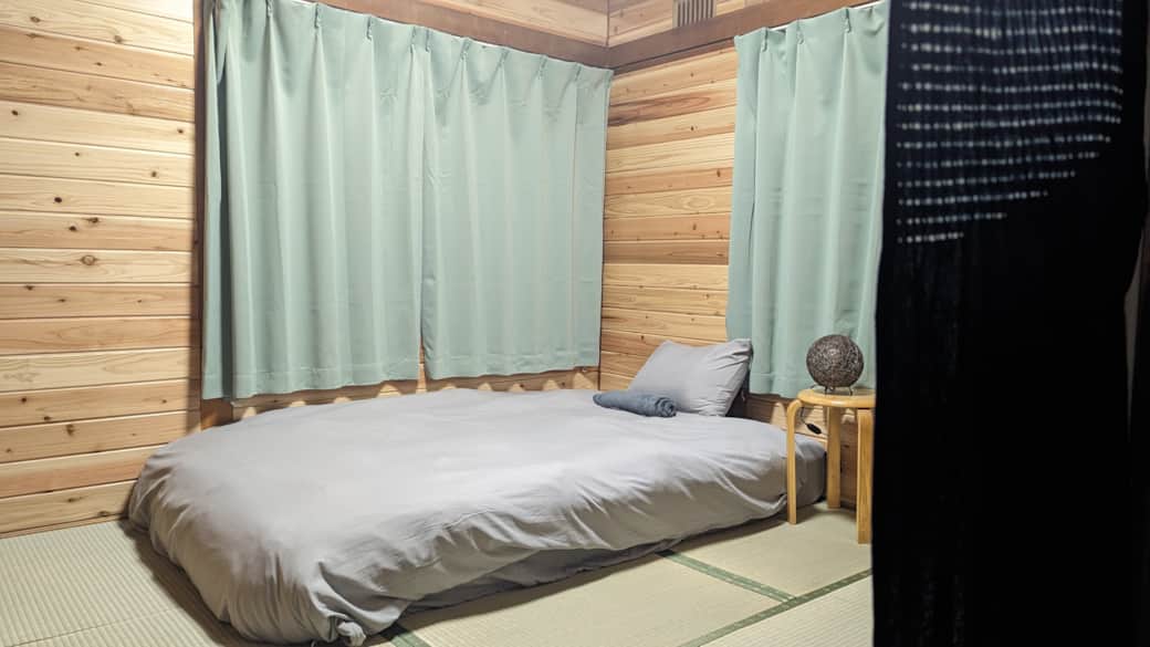 Private tatami bedroom (night time) Private tatami bedroom (night time)