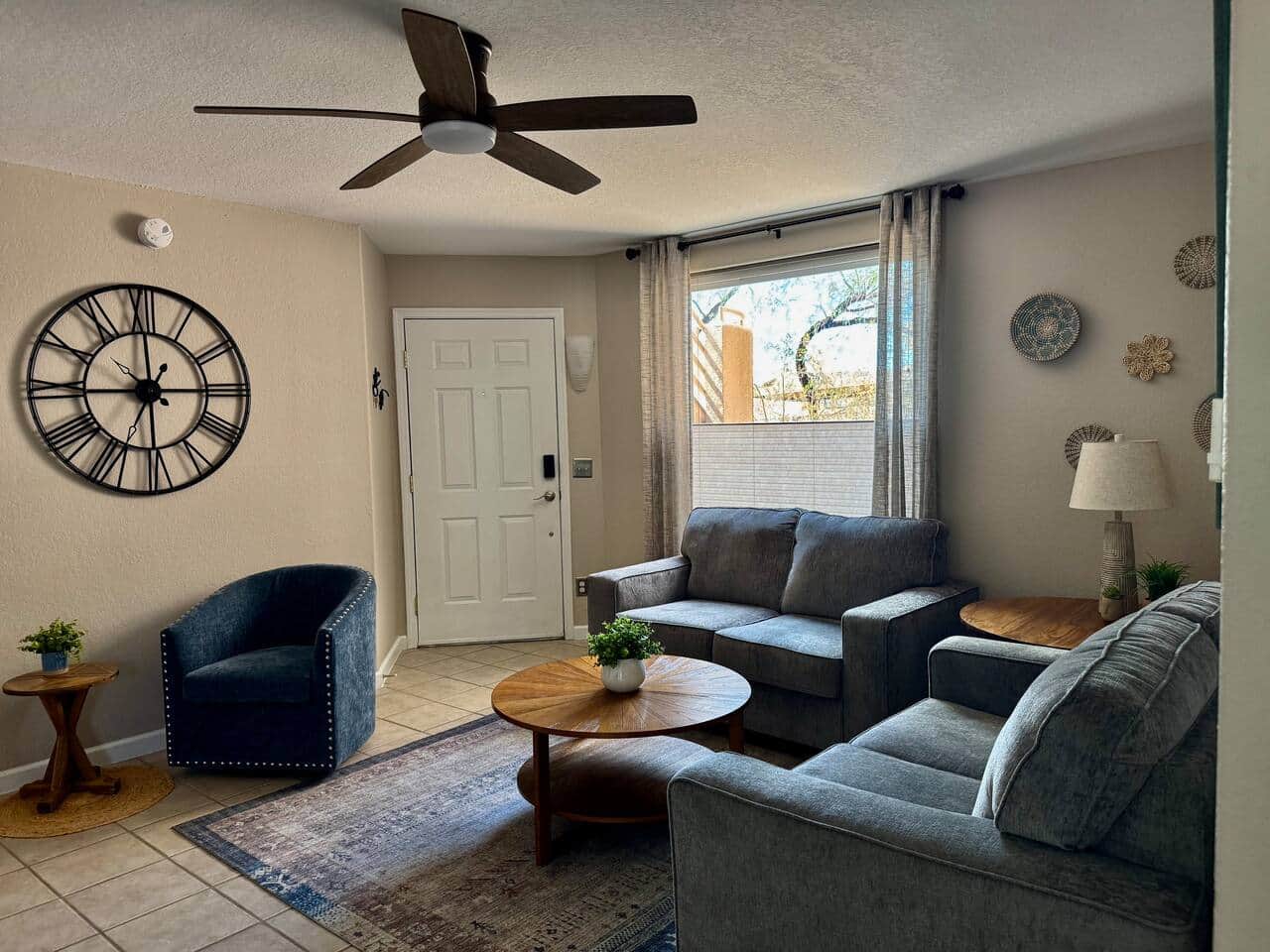 Living room, front entry 