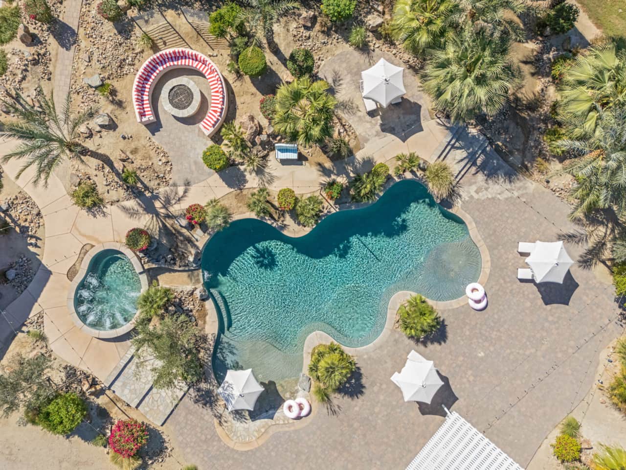 Epic 2-acre pool party deck and firepit ring for the entire crew - paradise awaits