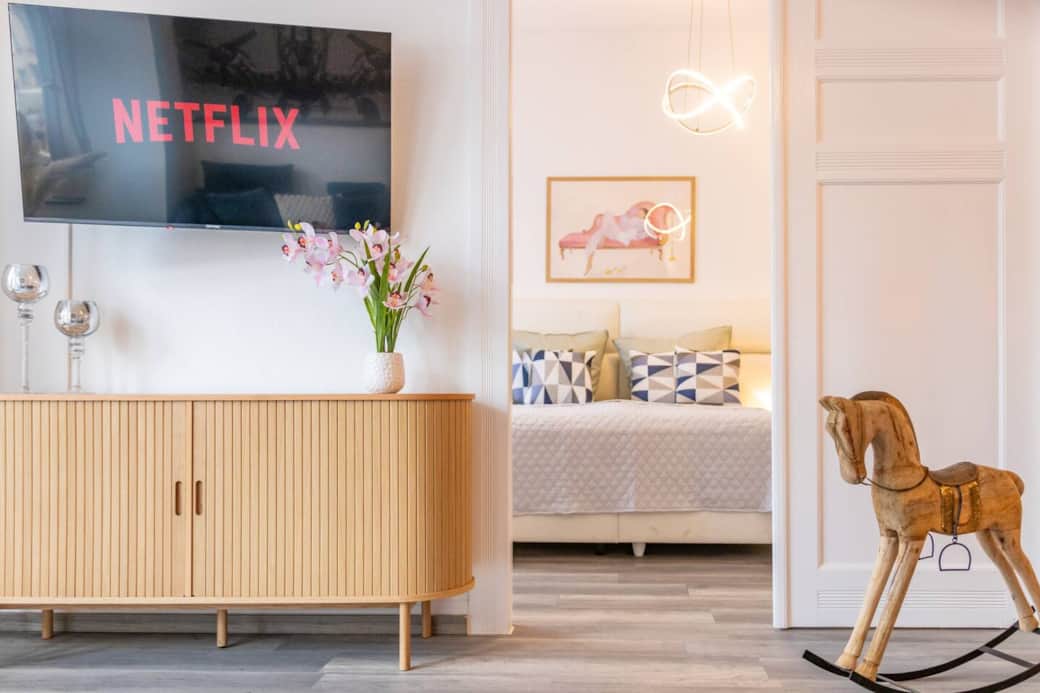 Blick ins Schlafzimmer Blick ins Schlafzimmer