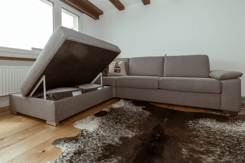 Zusätzliche Bettwäsche im Bettsofa