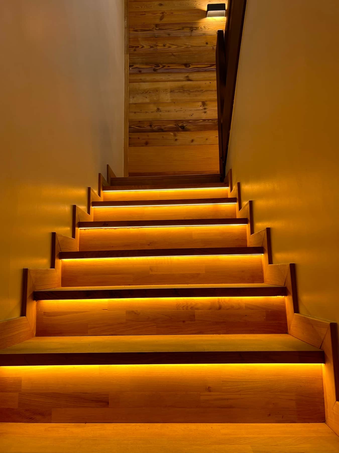 illuminated staircase