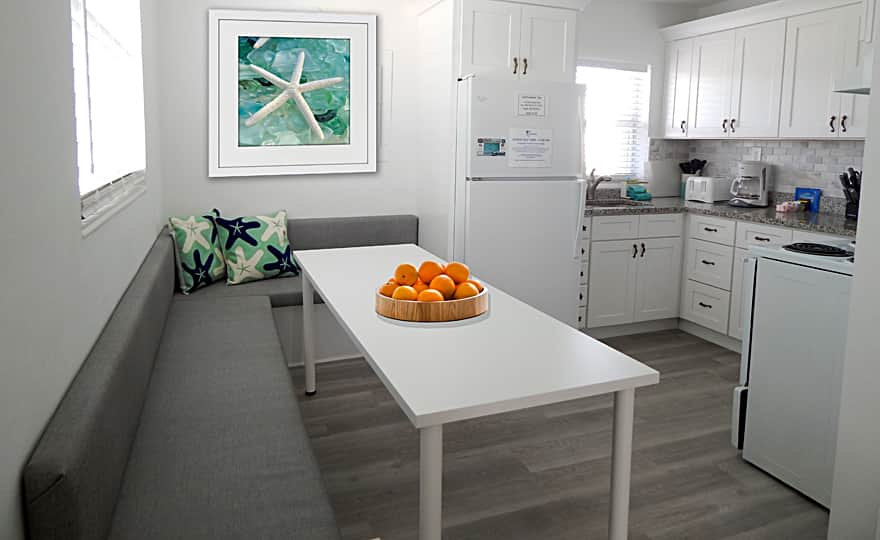Unit #42 - Newly Renovated Kitchen with New Appliances and Dining Area. 