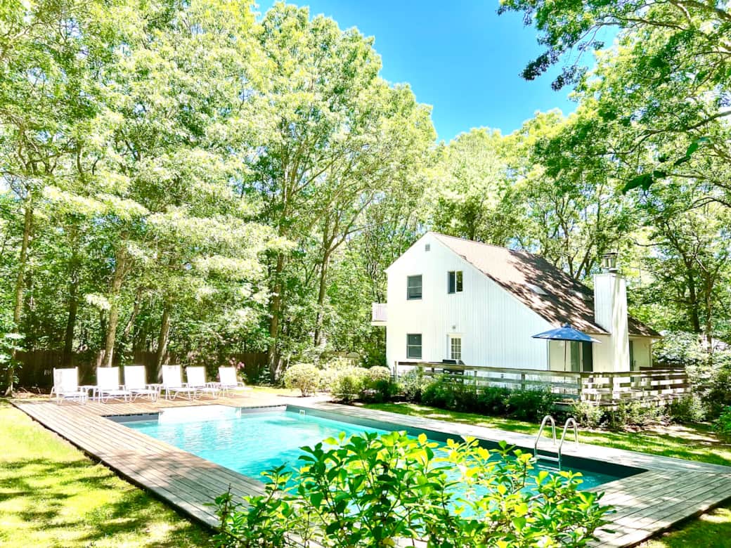 Beautiful heated pool with wrap around sundeck Beautiful heated pool with wrap around sundeck