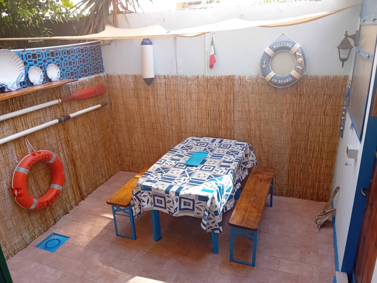 Corte interna in cui mangiare all'aperto