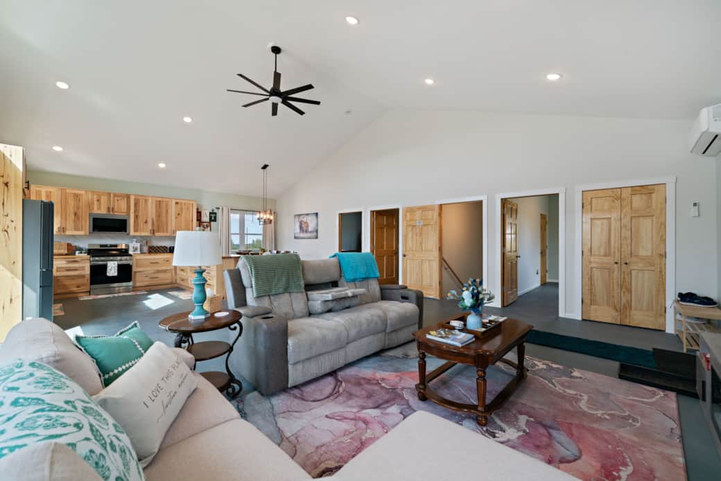 Overview of upstairs rooms