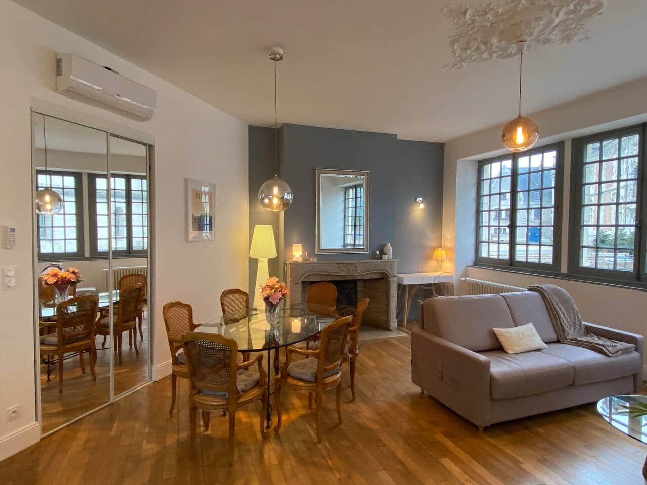 Salon & Salle à manger avec climatisation