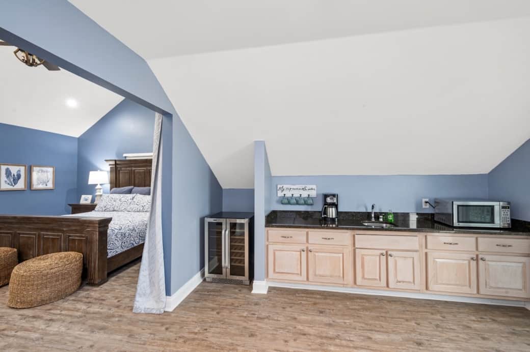 Master Bedroom Penthouse Suite Breakfast room inclusive of wine cooler, microwave, and coffee maker.  You will not want to leave this floor.  The entire 3rd floor has only 1 room for ultimate luxury privacy.  