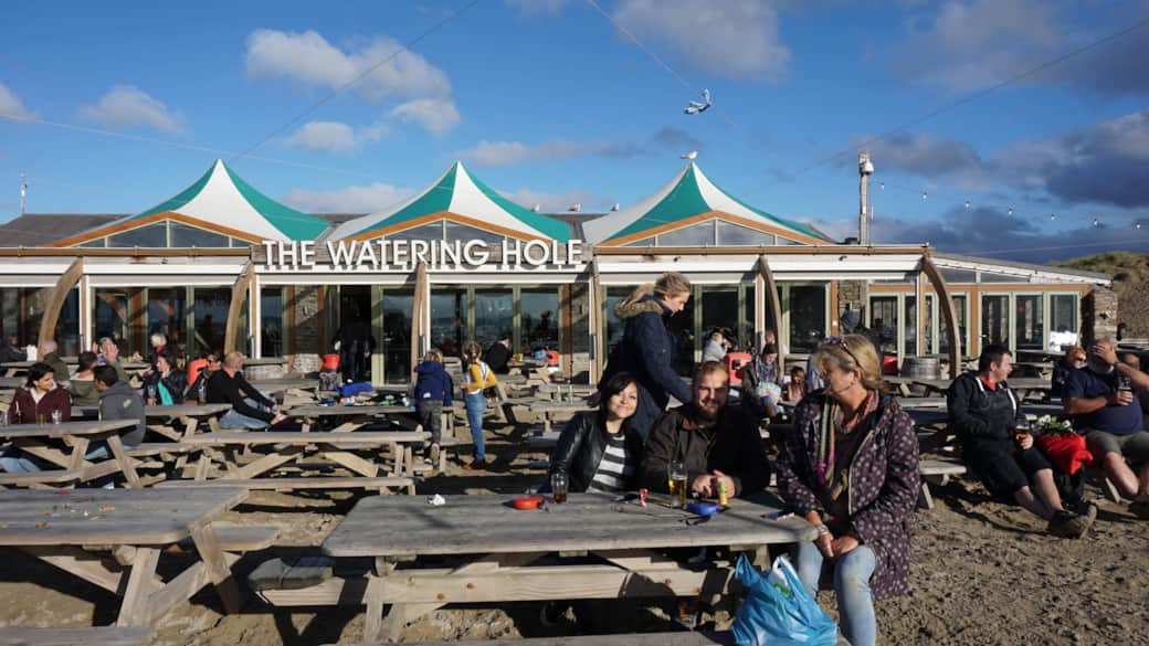 Wateringhole on the beach