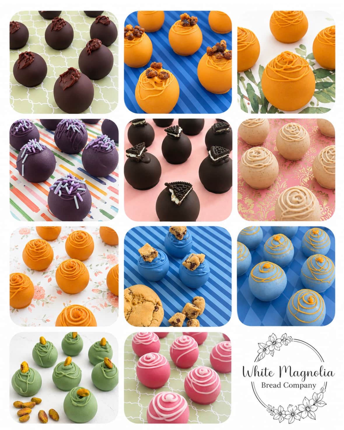 Mixed box of cake balls from White Magnolia Bread Co.