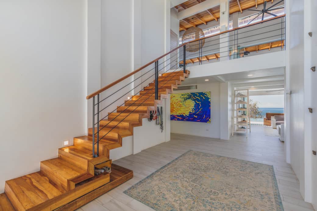 Stairwell to upper level Stairwell to upper level