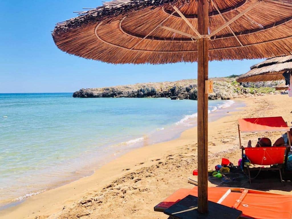 Beach opposite the residence